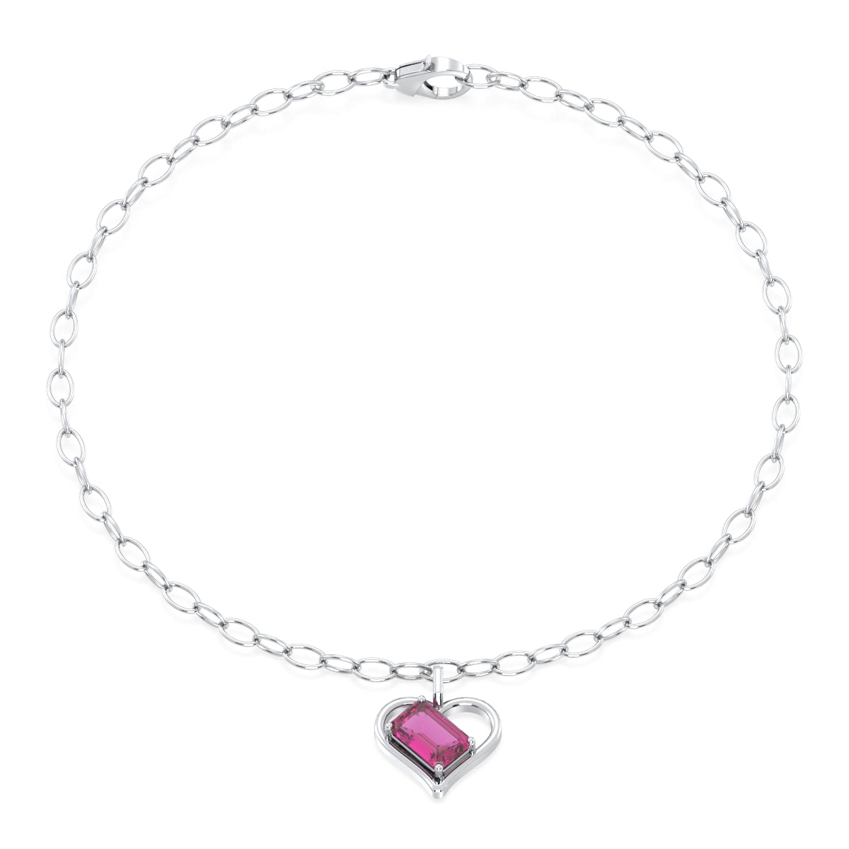 Pink Oasis Bracelet-White Gold