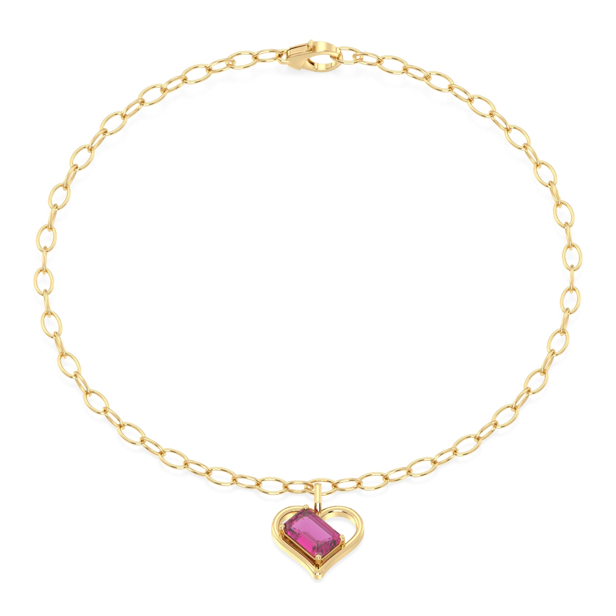 Pink Oasis Bracelet-Yellow Gold