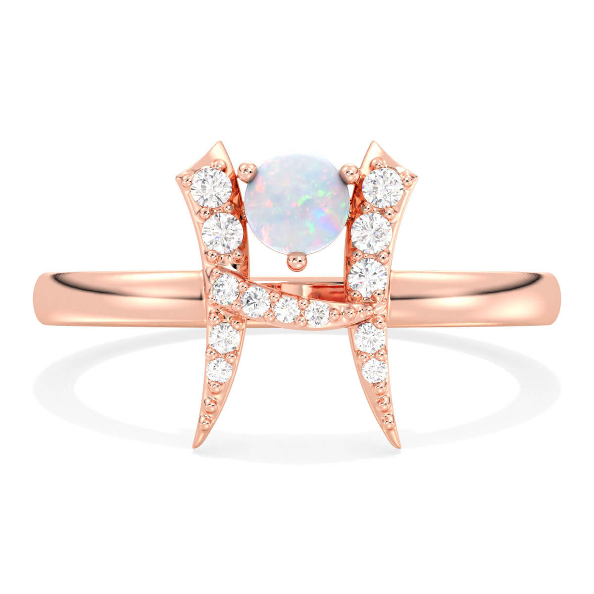 Era Of You- Pisces Zodiac Ethiopian Opal Ring-Rose