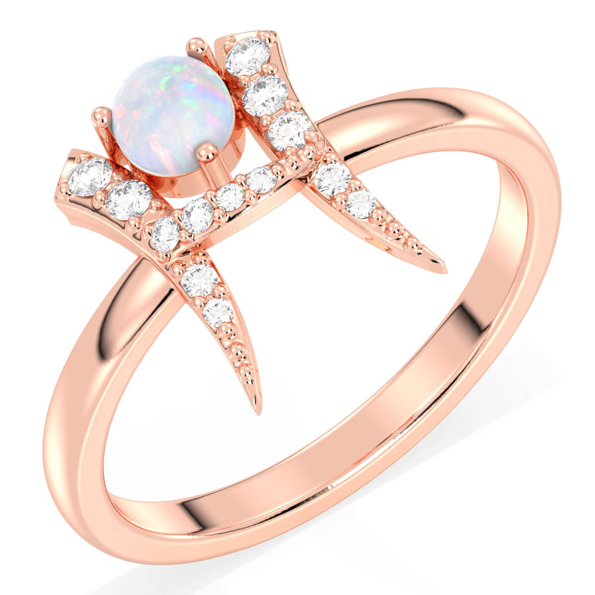 Era Of You- Pisces Zodiac Ethiopian Opal Ring-Rose