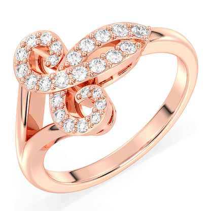 Aries Zodiac Moissanite Ring-Rose