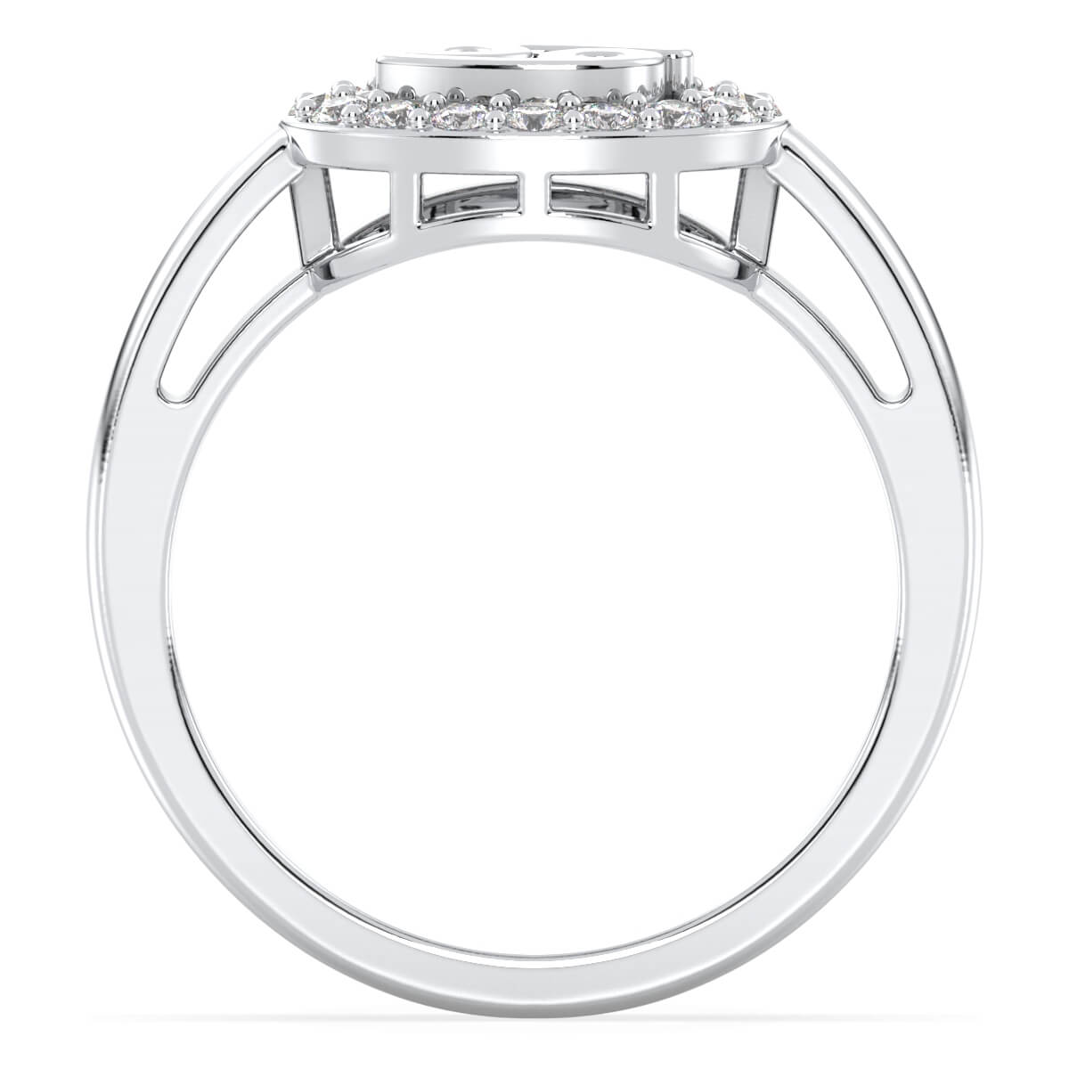 Cancer Zodiac Moissanite Ring-White