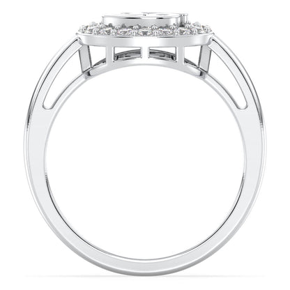 Cancer Zodiac Moissanite Ring-White