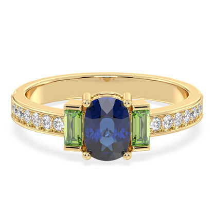 Classic Iolite Ring-Yellow