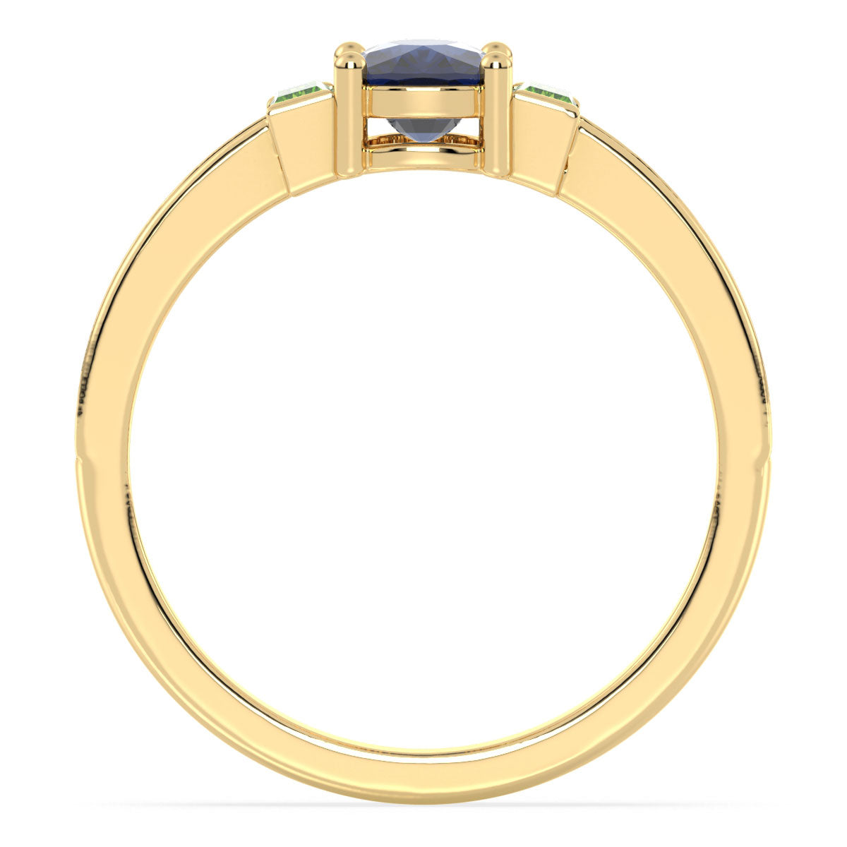 Classic Iolite Ring-Yellow