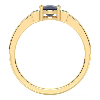 Classic Iolite Ring-Yellow