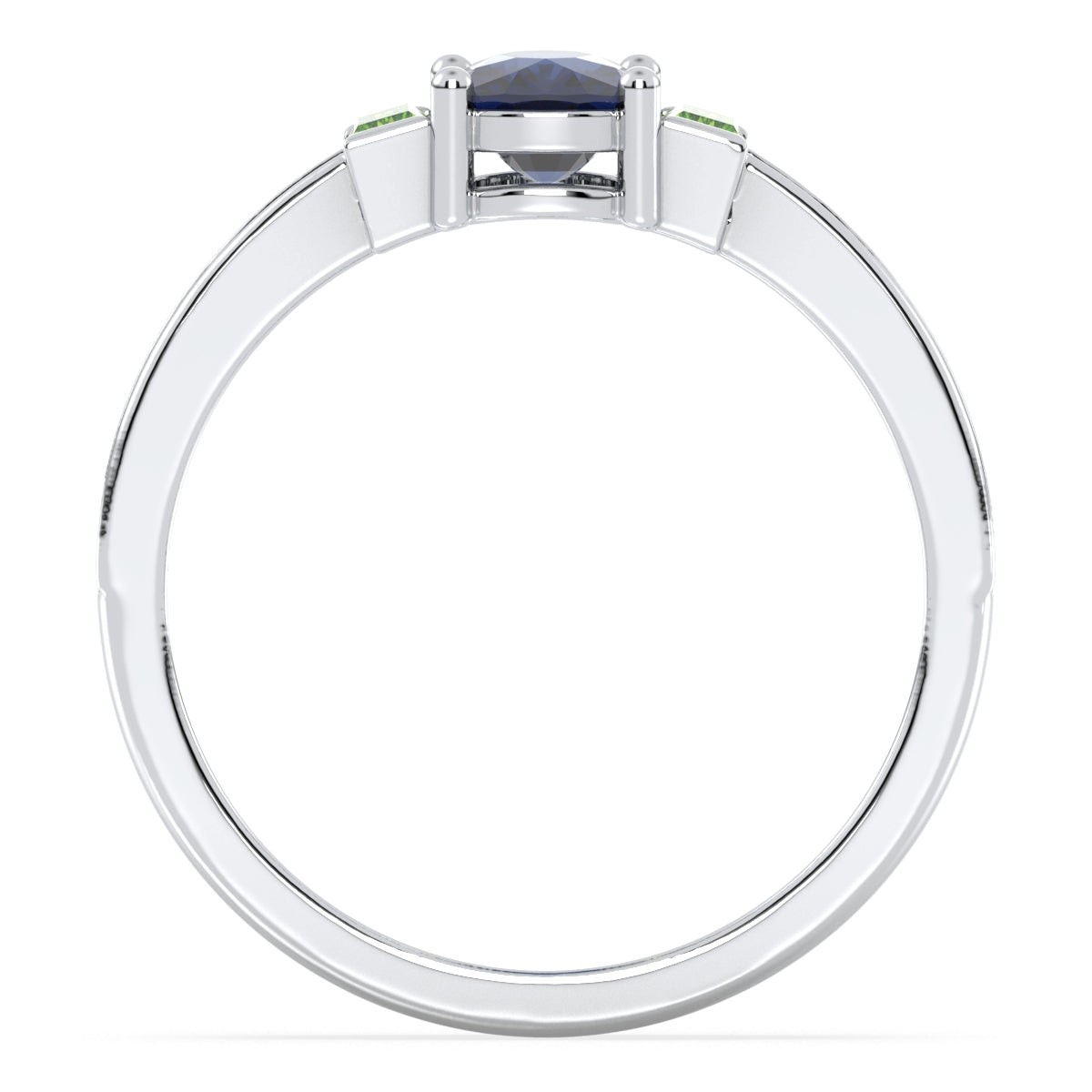 Classic Iolite Ring-White