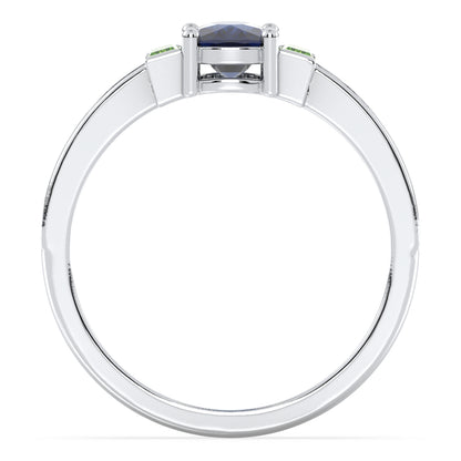 Classic Iolite Ring-White