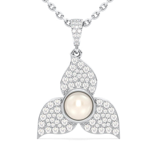 Classic Fresh Pearl Pendant - White 