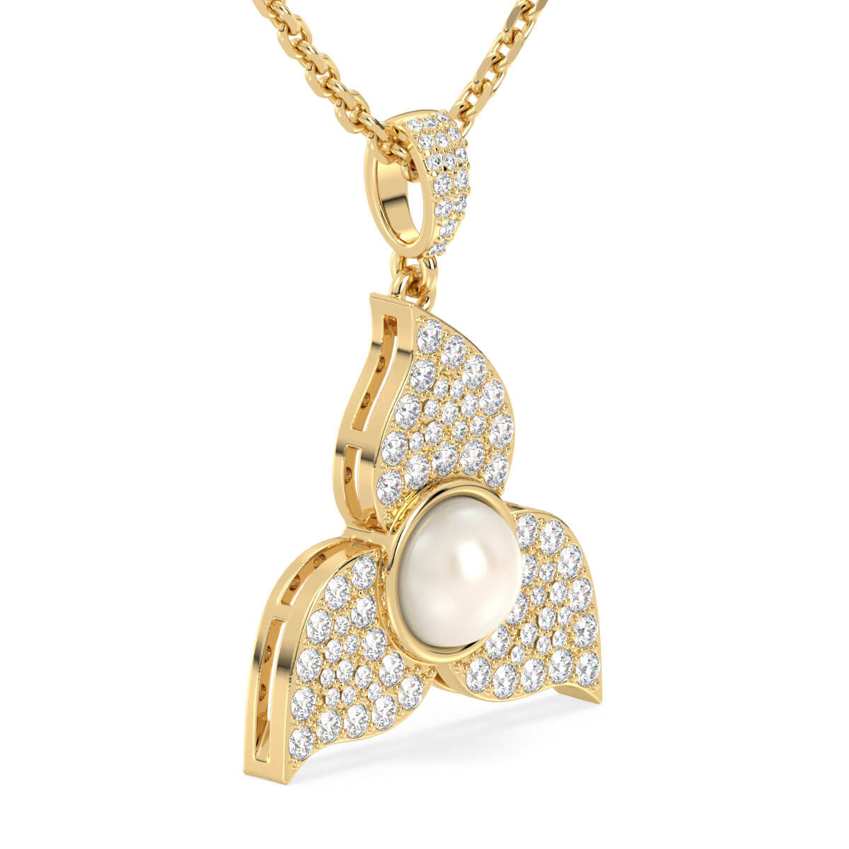 Classic Fresh Pearl Pendant - Yellow