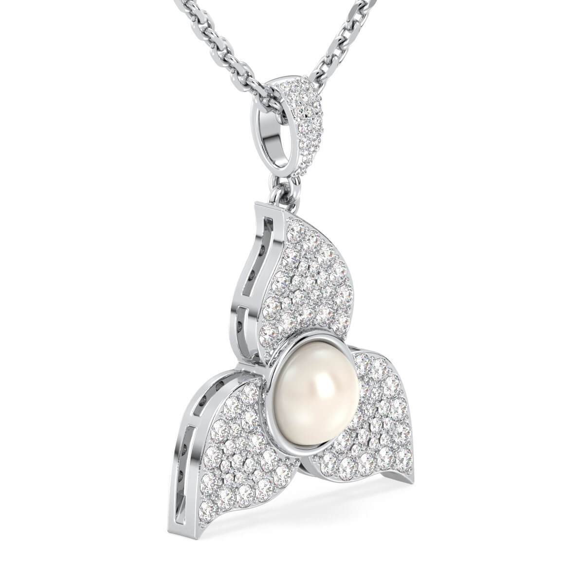 Classic Fresh Pearl Pendant - White 