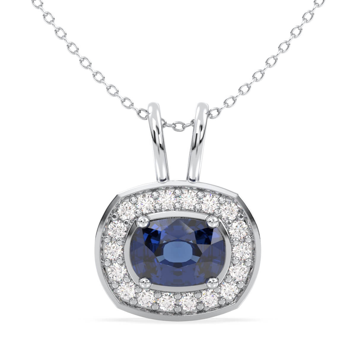 Classic Iolite Pendant - White