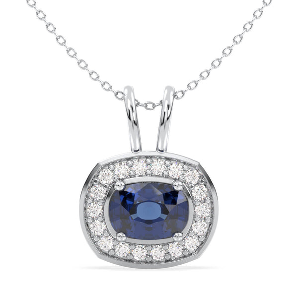 Classic Iolite Pendant - White