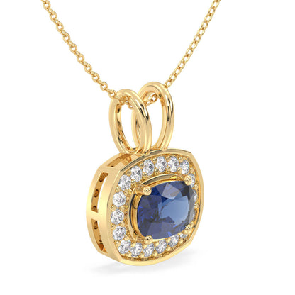 Classic Iolite Pendant -Yellow