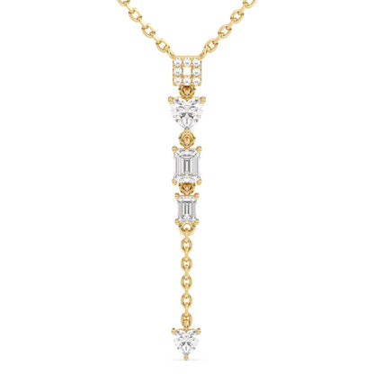 Multi-shape Moissanite Pendant - Yellow