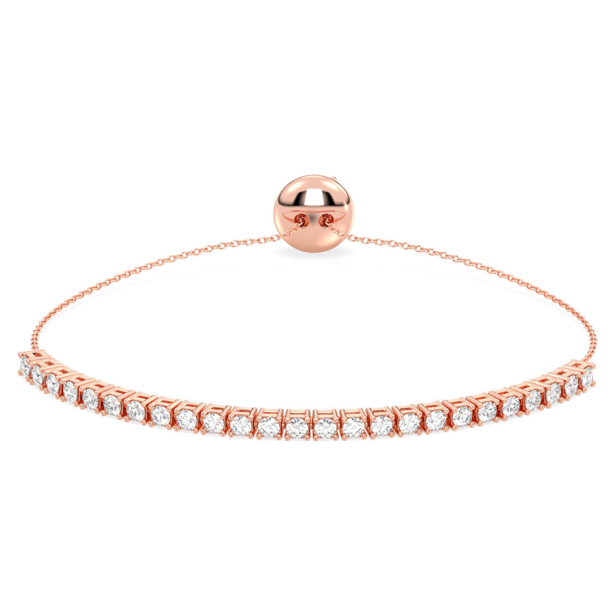 Lab Grown Diamond Bracelet  in Rose Gold