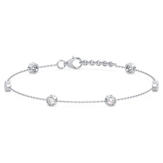 Lab Grown Diamond Bracelet in White Gold