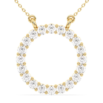 The 'O'pluence Lab Grown Diamond Pendant in Yellow Gold