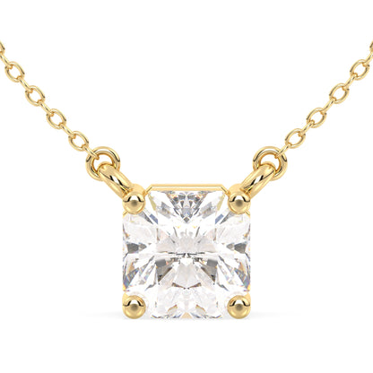 Lab Grown Diamond Solitaire Pendant in Yellow Gold