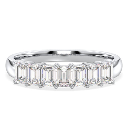 Half Eternity Lab Grown Diamond Ring in White Gold