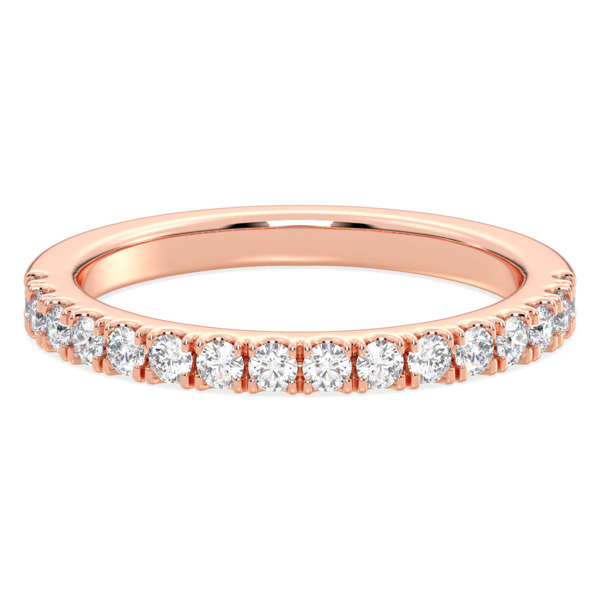 Half Eternity Lab Grown Diamond Ring  in  Rose Gold