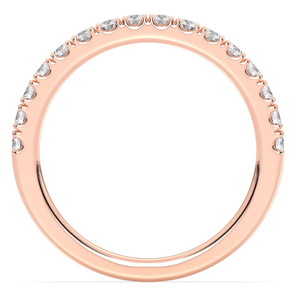 Half Eternity Lab Grown Diamond Ring  in  Rose Gold