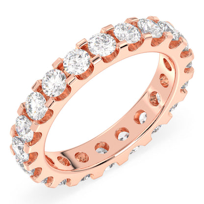 Infinity Lab Grown Diamond Ring in Rose Gold