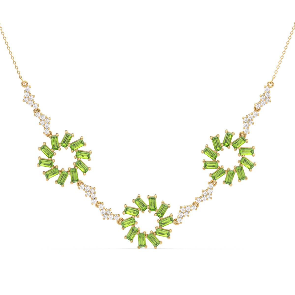 Circle Of Life Peridot Pendant - Yellow