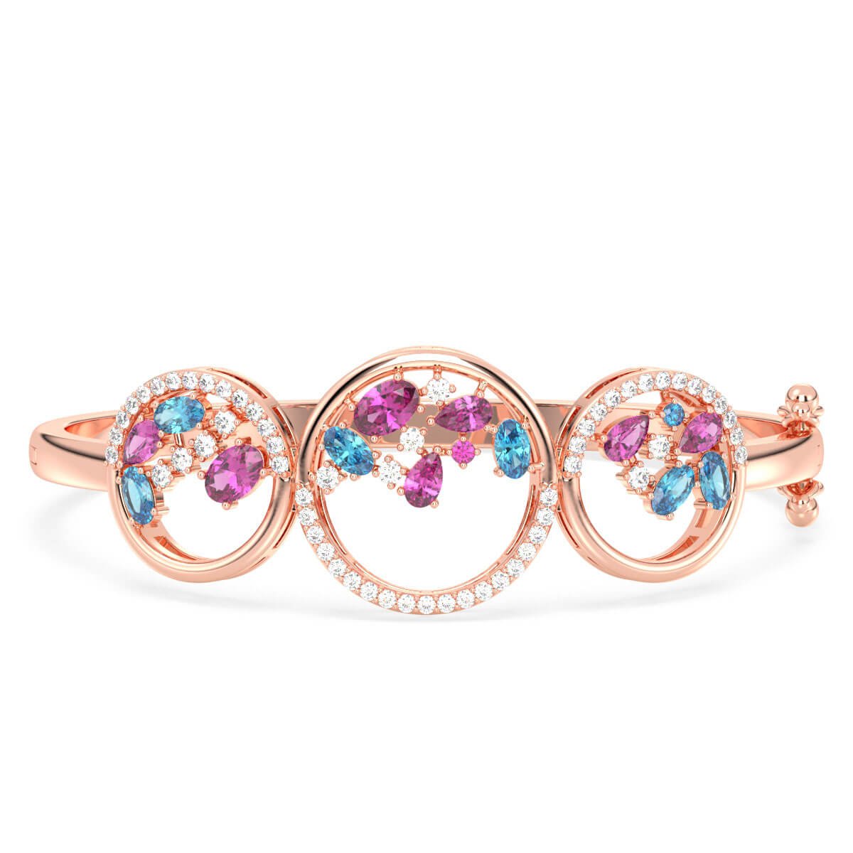 Circle of Life Pink Topaz Bracelet- Rose