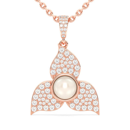 Classic Fresh Pearl Pendant - Rose