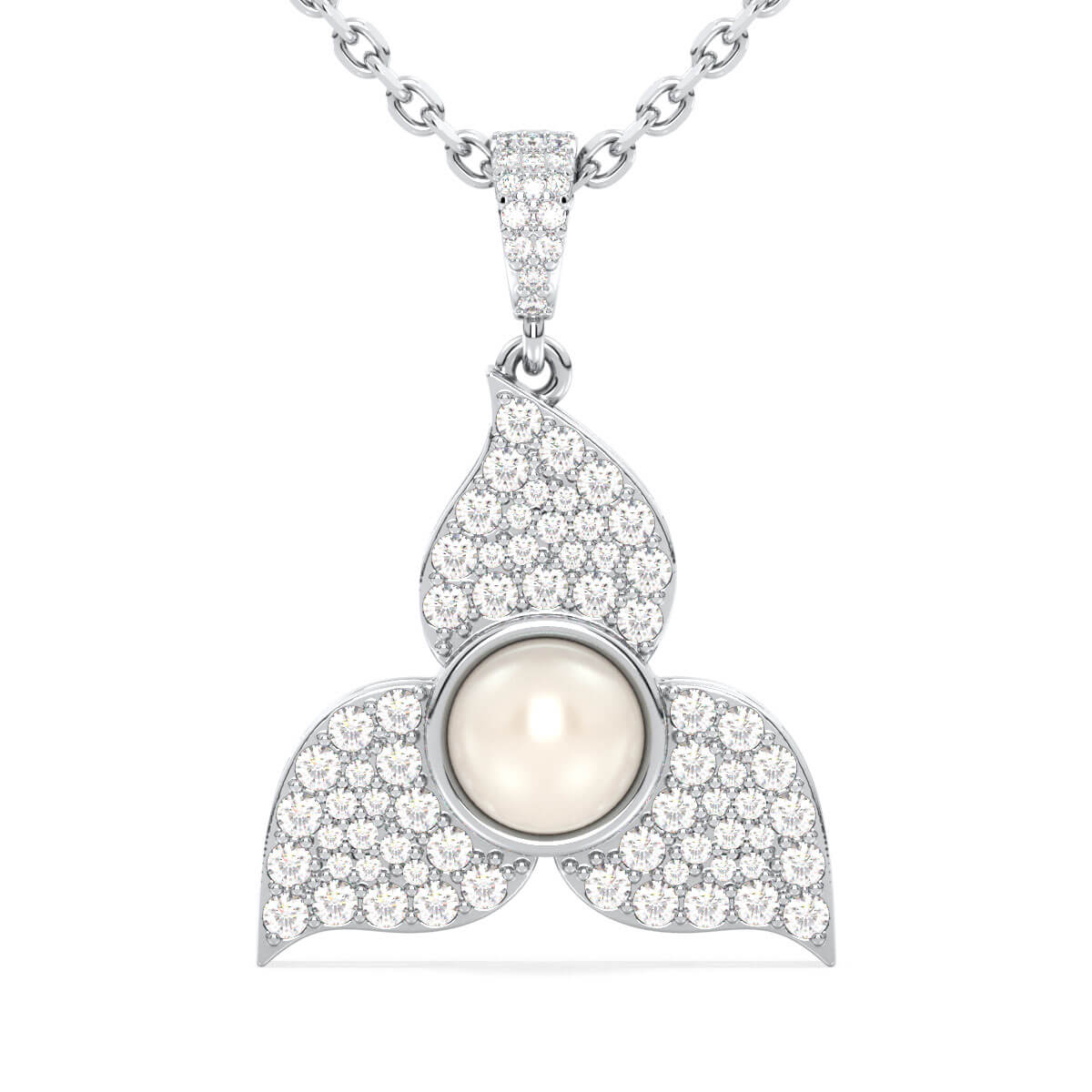 Classic Fresh Pearl Pendant - White