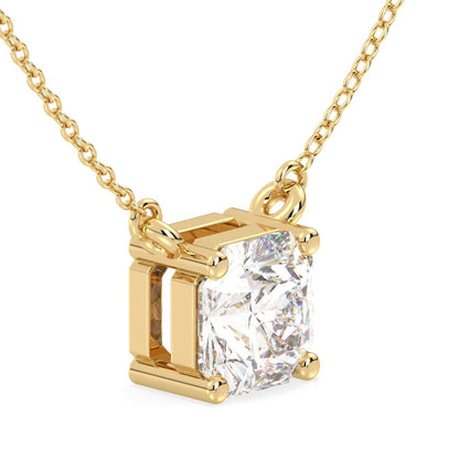 Lab Grown Diamond Solitaire Pendant in Yellow Gold