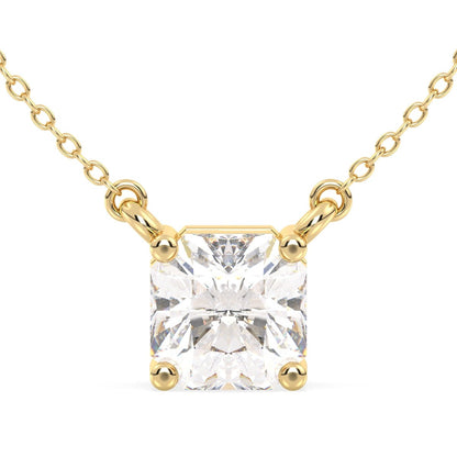 Lab Grown Diamond Solitaire Pendant in Yellow Gold