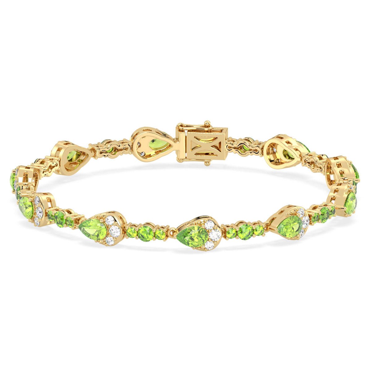 Olive Branch BraceletPeridot in Yellow